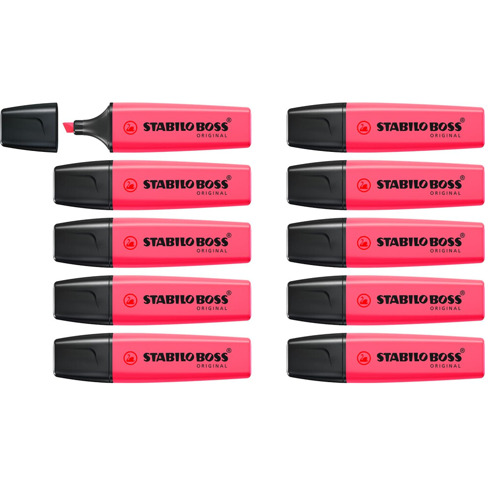 Photos - Other Office Equipment STABILO BOSS ORIGINAL - Highlighter - Pack of 10 - Pink 