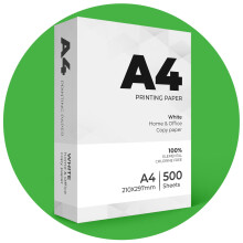 Stick Well Multi-Purpose A4 Printer Paper - 500 Sheets, Smooth White Paper Surface, Compatible A4 Paper with Inkjet, Laser Printers & Copiers, Ideal