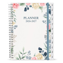 Diary 2026-27, A5 Weekly/Monthly Planner with Monthly Tabs, 26-27 Planner from Jul 2026 to Jun 2027, Twin-Wire Binding,Easy to Organize Your Daily Li