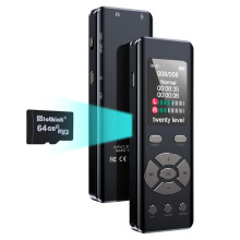 DISTANCEE 64GB Digital Voice Recorder Device 7-Level Voice Activation Audio Recording Device 20-Level DSP Clarity Control Dictaphone Voice Recorder