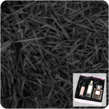 RONGZUBAT RAFFIA 200g Black Shredded Tissue Paper for Gift Boxes, Hampers, Baskets; Ideal for Birthdays, Christmas, Easter, Valentine's Day, Annivers