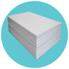 Triplast Expanded Polystyrene Foam Sheets EPS 70 (50 Sheets, 600 x 400 x 10mm Each) - BBA Certified Wall & Floor Insulation Board - Box Lining & Pack