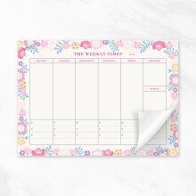 Weekly Planner Pad, 60 Sheets B5 Weekly to View Planner Week to Do List Habit Tracker Planning Pad With Tear Off Organizer, Task Notes Scheduler Flor