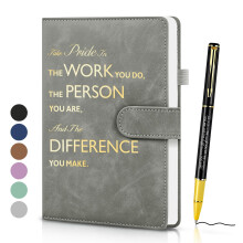 Leaving Gifts for Colleagues Women, A5 Inspirational PU Leather Notebook and Pen Set, Journals for Women Men, Employee Appreciation Gift, New Job Con