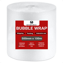 MAECENA Bubble Wrap For Moving House Bubble Wrap Roll of Bubble Wraps for Moving Houses, Easy Packing, Office and Industrial Use (500mm X100meter)