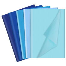 woric 60 Sheets Blue Tissue Paper Bulk, 50 * 35cm Blue Wrapping Paper Multicolor Tissue Paper 5 Colors for Graduation, Fathers Day, Baby Shower, Wedd