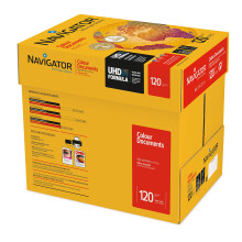 NAVIGATOR A4 Colour Document (Pack of 8 half Reams), White, 120 g