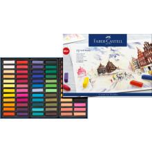Faber-Castell Creative Studio Soft Pastels Mini, Multicoloured, Cardboard Wallet of 72, for Art, Craft, Drawing, Sketching, Home, School, University,