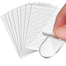 480 Pcs Double Sided Adhesive Dots,Removable Putty,No Trace Strong Glue Dots for Crafts,DIY,Wall adhesive,Displaying Collectibles,Art Projects(Transp