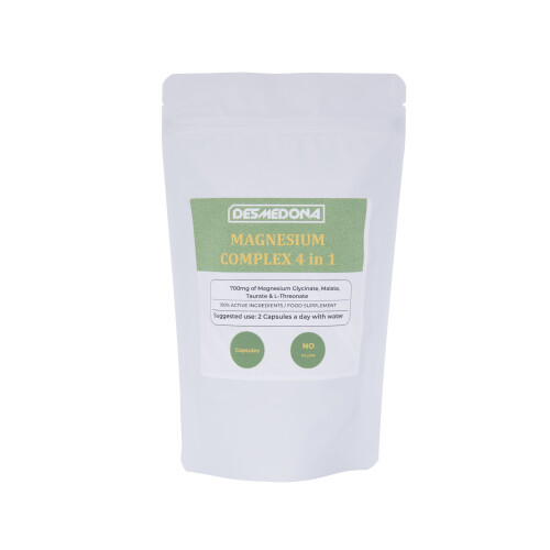 Σύμπλεγμα Μαγνησίου 4 σε 1, 1400 mg, 120 Vegan Κάψουλες, Desmedona