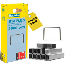 Rapid High Performance Staples, No.53, Leg Length 6 mm, 40303083 - 5000 Pieces, grey