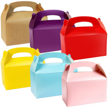30 Pcs Cardboard Boxes for Party Food Boxes, Cardboard Lunch Boxess, Takeaway Meal Boxess, for Birthday Wedding Party Favor Treat Carry Meal Food Cak