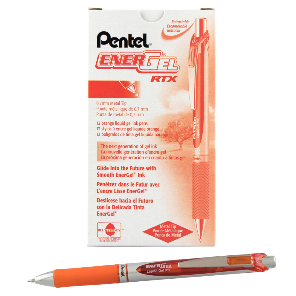 Pentel Energel Bl77-Fx 0.7 Mm Xm Retractable Roller Ball Gel Pen (Pack Of 12)