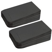 100 Mini Black Kraft Paper Money Envelopes, Small for Wages, Coins, Beads and Stamps (10x6cm/3.9x2.4inch)