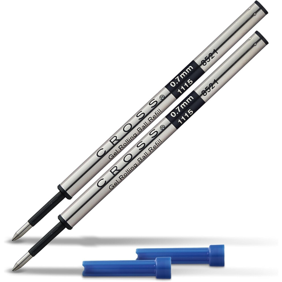 Cross A. T. Gel Rollerball Pen Refills 2 Blister Packaging With Refill For All Selectip Pens Blue