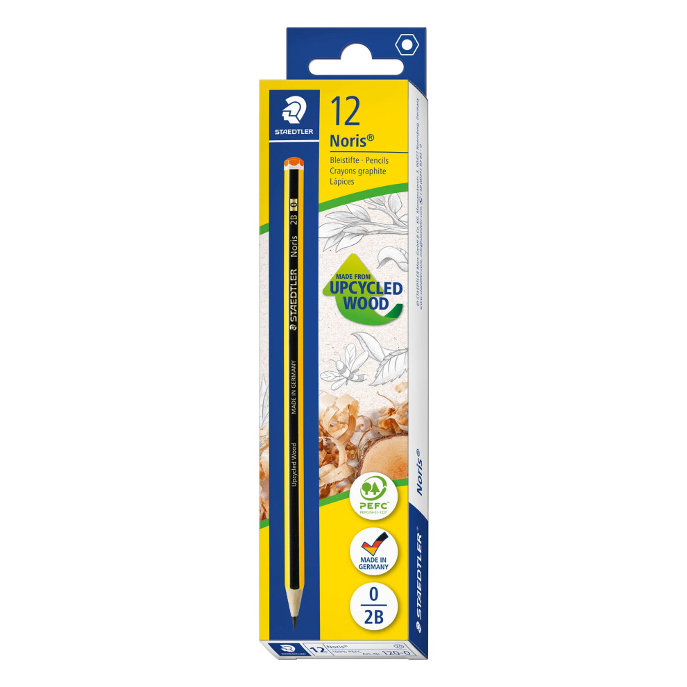 Staedtler 2B Drawing Pencils - Noris School - For Sketching - Box Of 12, 120-0