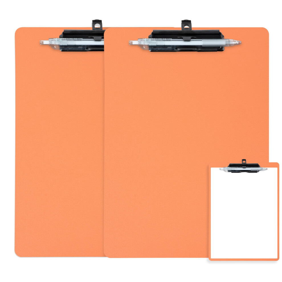 Photos - Dry Erase Board / Flipchart FRETONBA Clipboard Folder with Pen Holder, 2 Packs Clipboard A4 with Retractable Hook, Plastic Clip Boards with Secure Hold,