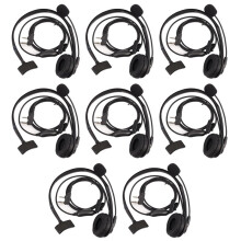 8X 2-Pin Headphone Headset TK220 for Jianwu UV-5R BF-888S Retevis H777 PUXING TYT Interphone C9009