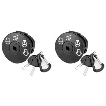 2X Interruptor de Ignição com Chave 7 Terminais Compatível com Craftsman Deere John Riding Lawn Mower Substituir 925-1741