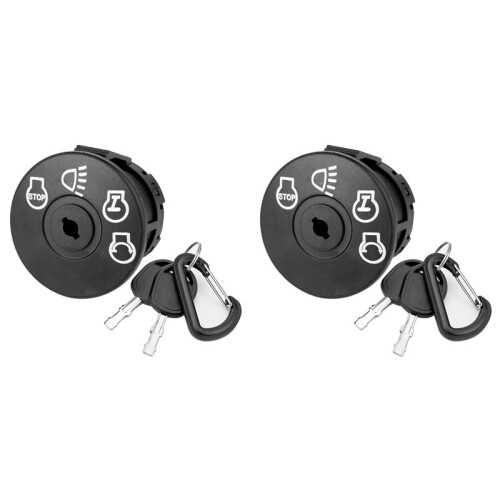 2X Ignition  with Key 7 Terminals Compatible for   Deere John Riding Lawn Mower Replace 925-1741