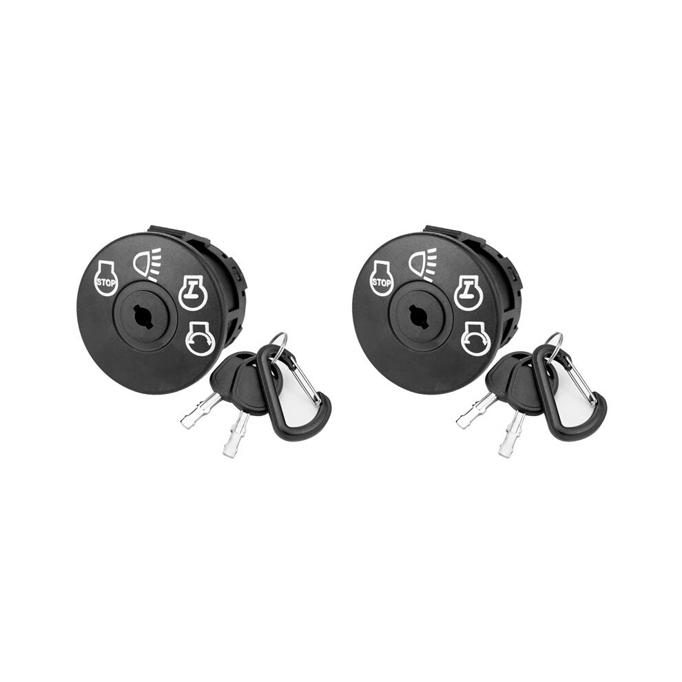 2X Ignition With Key 7 Terminals Compatible For Craftsman Deere John Riding Lawn Mower Replace 925-1741 4714260040855