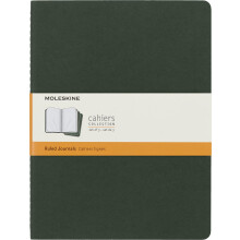 Moleskine Myrtle Green Extra Large Ruled Cahier Journal (set Of 3)