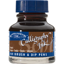 Winsor & Newton Calligraphy Ink Bottle, 30 ml - Sepia , 1111609