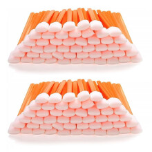 APACALI 200PCS Foam Cleaning Swabs Sticks, Foam Tip Cleaning Swabs, Rectangle Foam Cleaning Swabs, Square Cleaning Swabs Sticks for Camera, Optical L