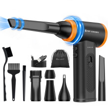 K&F CONCEPT Compressed Air Duster PC Cleaner, 120000RPM Air Blower for PC Cleaning, Electric air Dusters, Speed Adjustable Rechargeable Reusable Comp