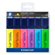 STAEDTLER 364 WP6 Textsurfer Classic Highlighter - Assorted Colours (Wallet of 6
