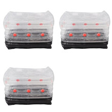 3X Kit de Culture de Champignons Gonflables pour la Maison, Kit de Culture de Champignons Gonflables Portables, Ventilateur pour Pépinière de