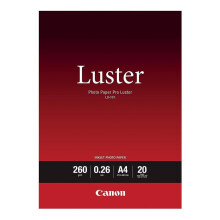 Canon A4 Pro Luster Photo Paper (Pack of 20), White