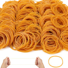 Lonely high heels 800 Pcs Yellow Elastic Bands 38x1.4 mm Strong Rubber Bands 225g Heavy Duty Stretchable Band Natural for Office School Supplies Home