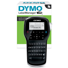 Dymo LabelManager 280 Label Maker | Rechargeable Handheld Label Printer with QWERTY Keyboard | Includes Black & White D1 Label Tape (12mm) | For Home