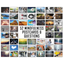 52 Mindfulness Conversation Questions and Images for Coaching Cards, Group Questions, Soft Skills, Ice Breakers, Team Building, Leadership Training e