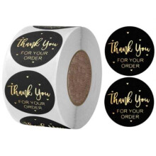 Needs & Wants Thank You for Your Order Self Adhesive Round Stickers Sheet Small Business Holographic Labels Greetings (One Size, 2000, Count)