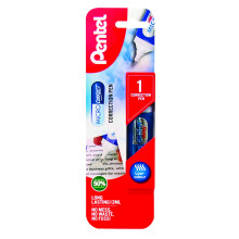Pentel Micro Correct Fine Precision Tip Fluid Correction Pen, 12 ml, White,XZL31-W