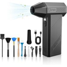 MJY 180000PRM Electric Air Duster,4 Gear Adjustable Compressed Air Duster,Rechargeable Cordless Mini Jet Fan Blower for Computer Keyboard,Car,Outdoor