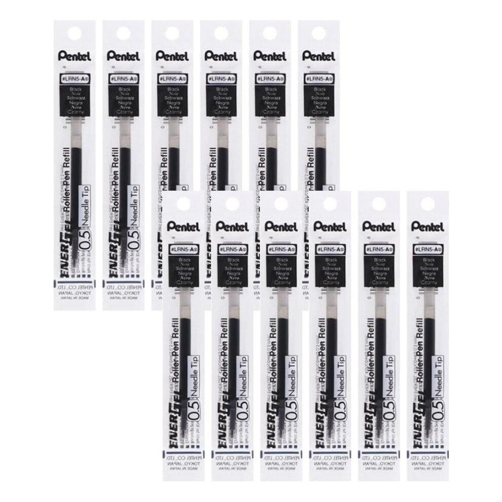 Pentel 0.5Mm Energel Refill - Lrn5-A Black