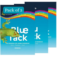 BluTack Original Reusable Mastic Adhesive Putty 60g – Multipurpose Sticky Tack for Crafts, Posters, – Non-Toxic, Clean & Reusable Mounting Putty (