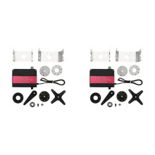 2X 150KG 12V RDS51150 Dubbelassige Digitale Metalen Robotservo met U-Montagebeugel, Waterdicht 270 Graden