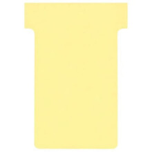 Nobo T-Card Planning Cards, Yellow, Size 2, Pack Of 100 Planning Card Re-Fills, Office Wall Planner System, 2002004