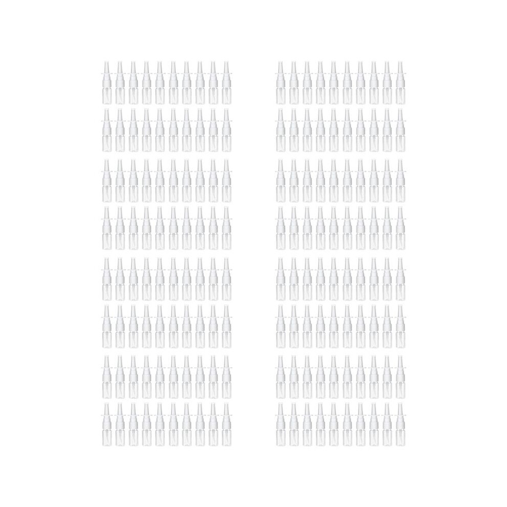 Semoic 160Pcs Nasal Spray Bottle, 10Ml Clear Small Empty Nose Spray Bottle Reusable Fine Mist Sprayers For Travel