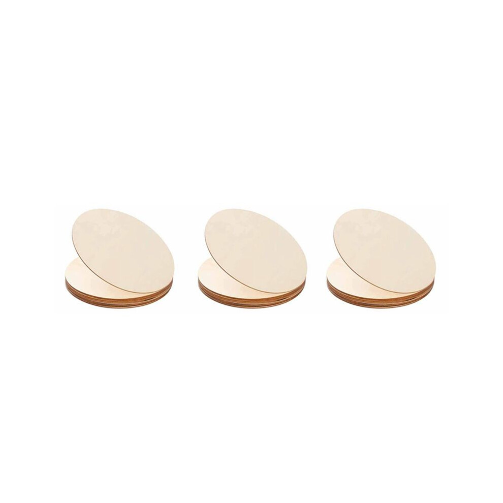 30Pcs Natural Wood Pieces Slice Round Unfinished Wooden Discs For Crafts Centerpieces Diy Christmas Ornaments 4Inch 4711371617563