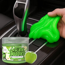 Slime Buddies Cleaning Putty Gel | Car Cleaning Gel for Air Vents & Interiors, Computer, Macbook & Laptop Keyboard Cleaner | Clean Hard to Reach Spac