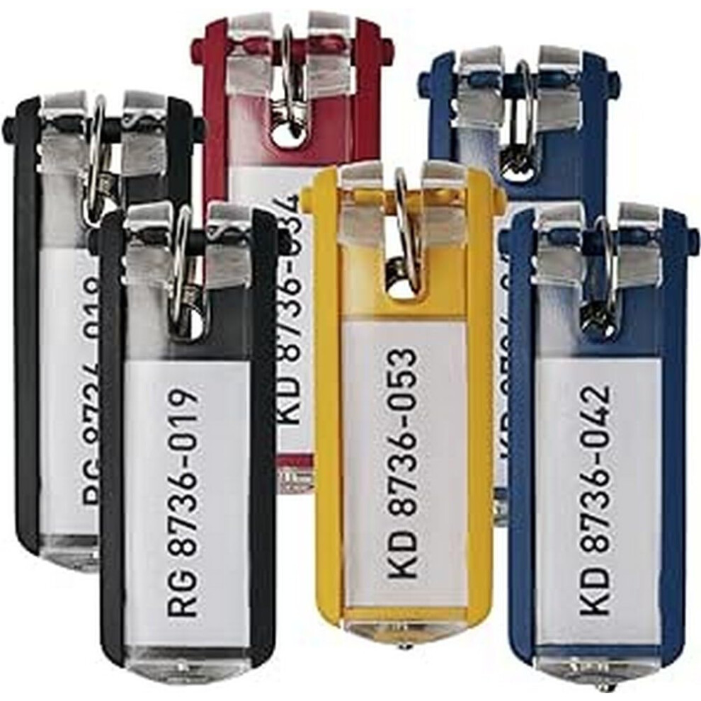 Photos - Other Office Equipment Durable Key Clips - Pack of 6 innovative key clips for clear and easy organisation of keys - Perfect for use with  Ke 
