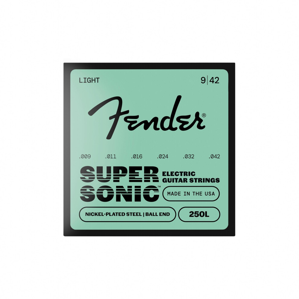 Fender Super 250 String Set - 250L (009/042) Pack Of 3 Sets - Nickel-P