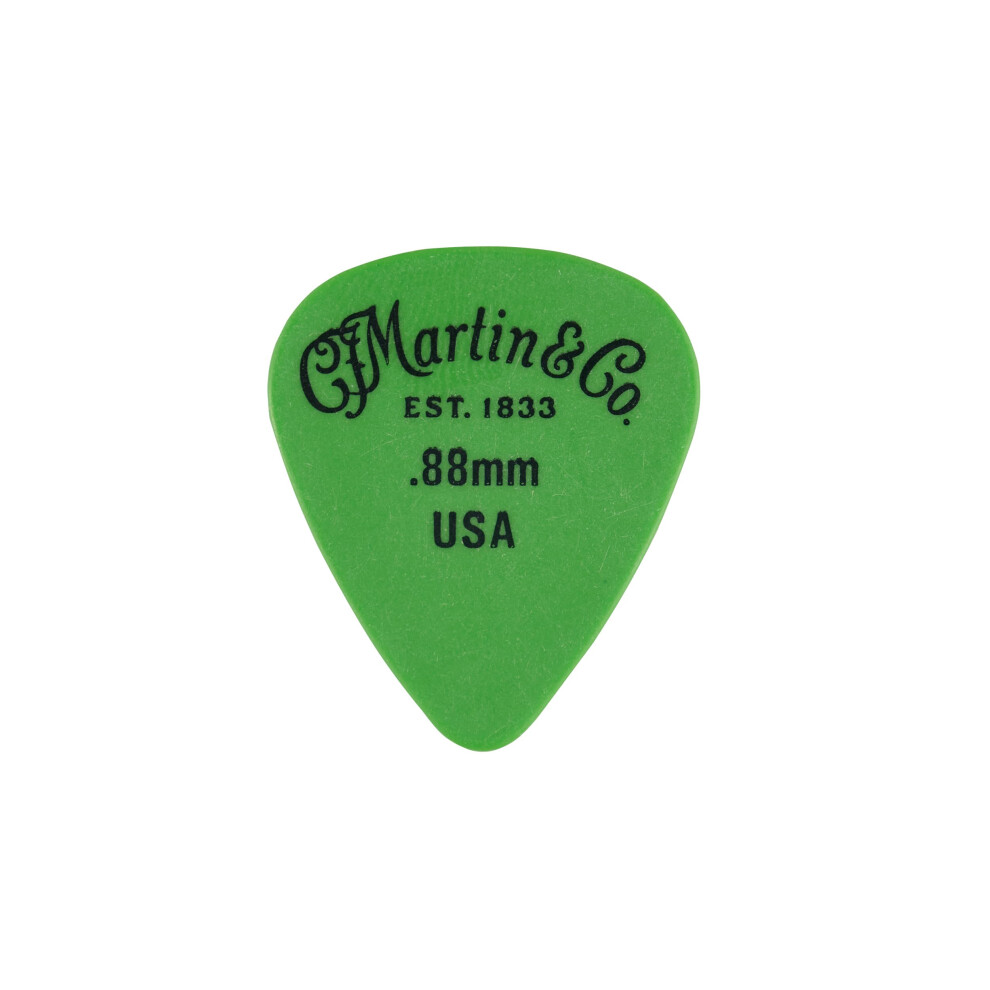 Martin C F Picks - Delrin .88 Green - Pack 12
