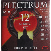 Thomastik Saiten für Akustikgitarre Plectrum Acoustic Series Satz AC211 Light 12-string nickelfrei