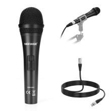 NEEWER Cardioid Dynamic Microphone with XLR Male to XLR Female Cable,